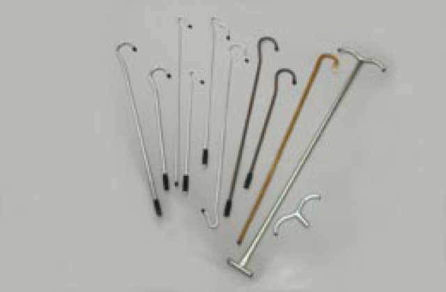 Fjárhirðastafur m. löngum hálsi. Ál image